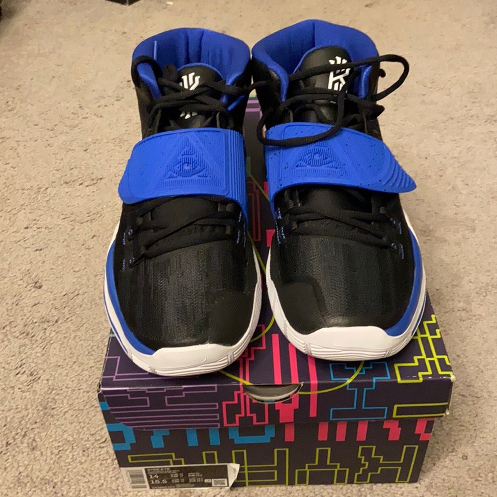 Kyrie 6 TB Black/White-Game Royal - Size 14